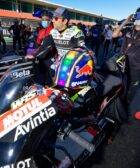 Johann Zarco antes de la carrera de MotoGP en Portugal