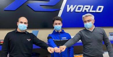 Manu González con Yamaha en Supersport