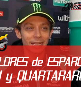 PRIMERAS IMÁGENES de ROSSI, QUARTARARO y ESPARGARÓ con los colores de MotoGP 2021
