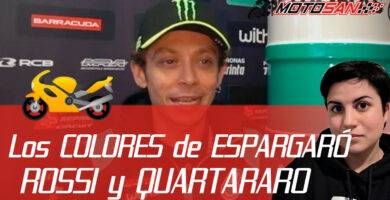 PRIMERAS IMÁGENES de ROSSI, QUARTARARO y ESPARGARÓ con los colores de MotoGP 2021