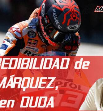 Marc Márquez saliendo de boxes en su Honda