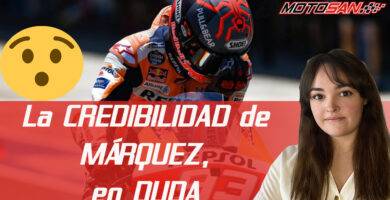 Marc Márquez saliendo de boxes en su Honda