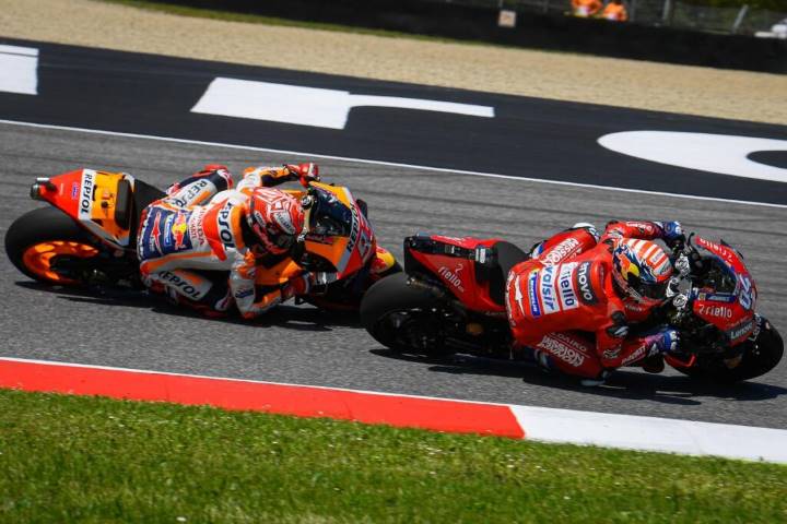 Dovizioso Márquez Honda Ducati
