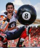 Marc Márquez celebrando el título de MotoGP