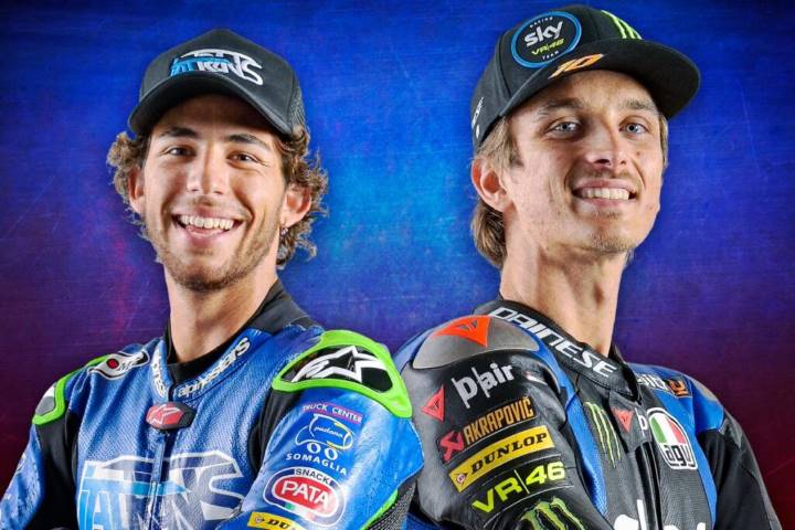 Valentino Rossi Enea Bastianini Luca Marini Reale Avintia MotoGP