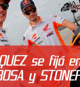 Marc Márquez se fijó en Dani Pedrosa y Casey Stoner en su llegada a Honda en 2013