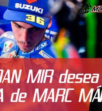 Joan Mir desea la vuelta de Marc Márquez