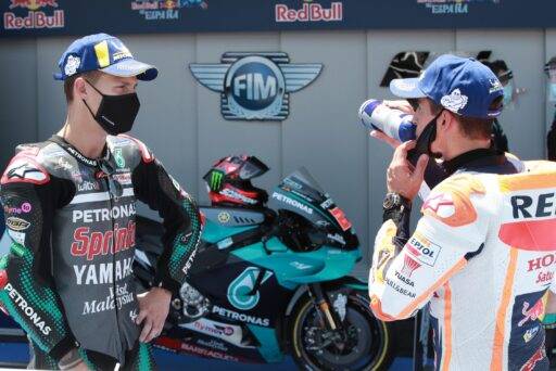 Quartararo: "Ver que Márquez vuelve es algo bueno"