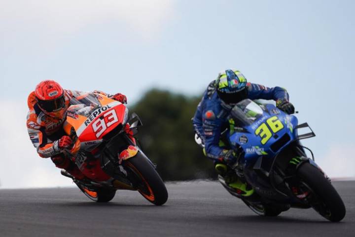 Efrén Vázquez Joan Mir Marc Márquez MotoGP Portimao 