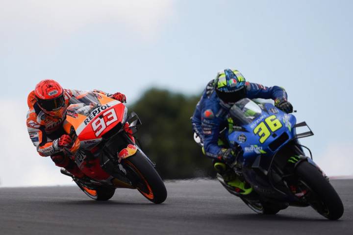 Efrén Vázquez Joan Mir Marc Márquez MotoGP Portimao