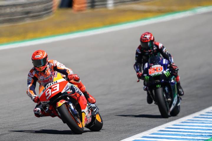Márquez Quartararo Honda Yamaha MotoGP Le Mans