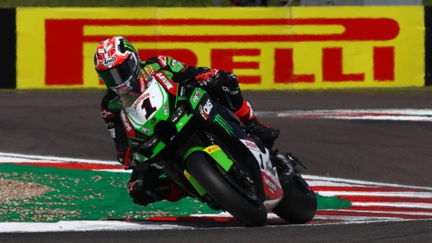 Jonathan Rea Kawasaki WorldSBK Donington Park