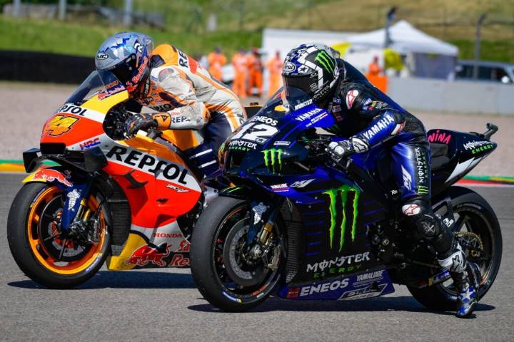 MotoGP Maverick Viñales Yamaha Cuatro pilotos de MotoGP en Motmelo de test