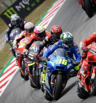 fim, Cuatro pilotos de MotoGP de test en Montmeló