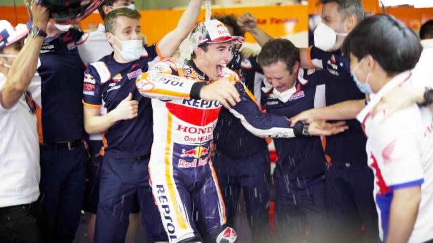 Marc Márquez Santi Hernández Repsol Honda MotoGP
