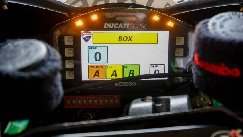 Los nuevos mensajes en el dashboard de MotoGP