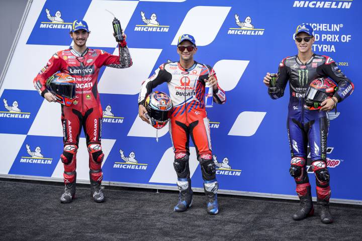 Jorge Martín Pecco Bagnaia Fabio Quartararo MotoGP