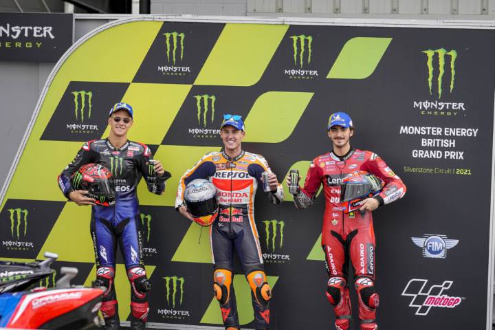 Fabio Quartararo Pol Espargaro Pecco Bagnaia MotoGP Silverstone