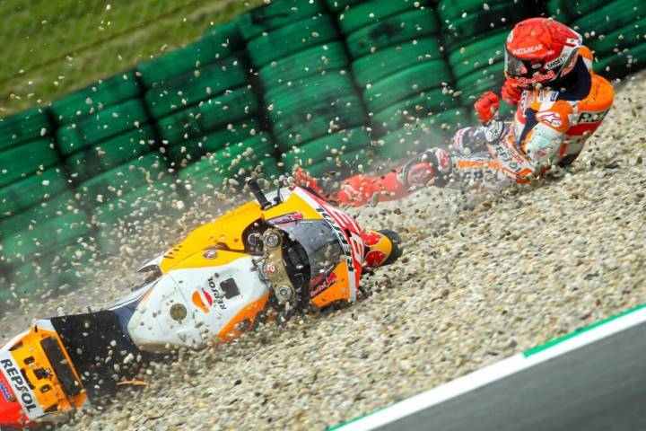 marc márquez, motogp, caídas