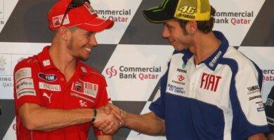 Casey Stoner Valentino Rossi MotoGP Misano