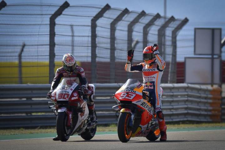 Takaaki Nakagami Marc Márquez Honda MotoGP