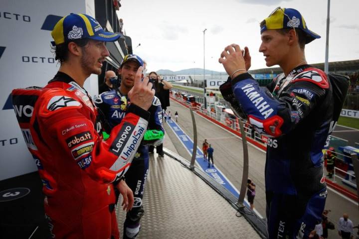 Jorge Lorenzo Pecco Bagnaia Fabio Quartararo MotoGP Yamaha Misano 