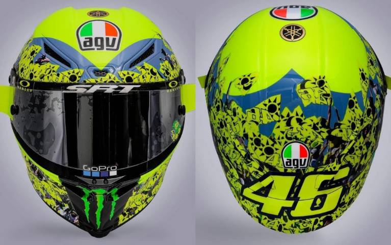 | El último casco especial de Valentino Rossi en | MOTOSAN