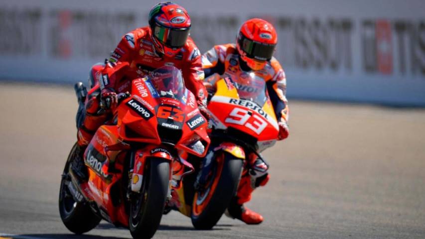 Pecco Bagnaia, Ducati, Marc Márquez, Honda, MotoGP