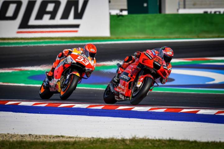 Michele Pirro Marc Márquez Pecco Bagnaia Ducati MotoGP