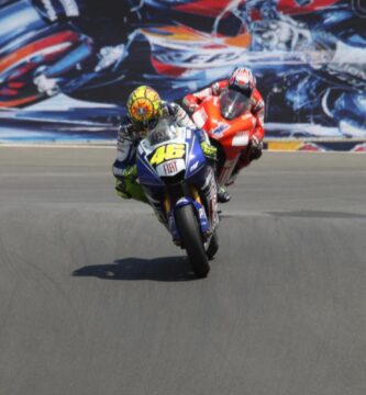 Laguna Seca 2008, Casey Stoner y Valentino Rossi
