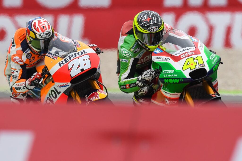 Aleix Espargaró Dani Pedrosa Aprilia MotoGP