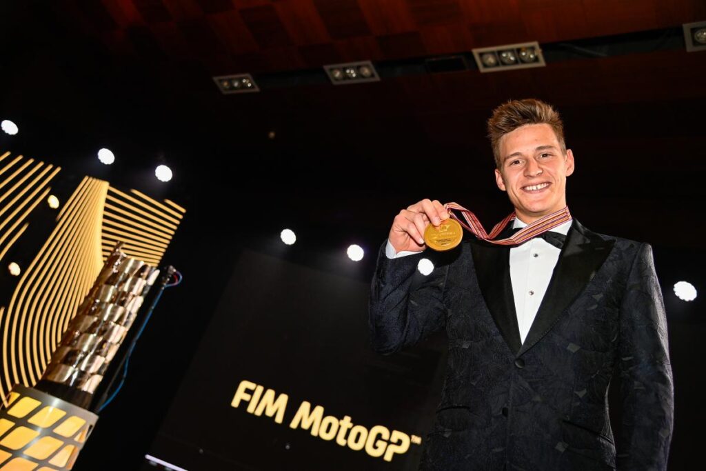 Fabio Quartararo en el FIM Awards 2021