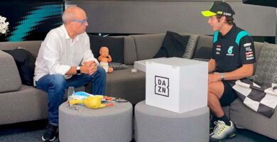 Ernest Riveras y Valentino Rossi - DAZN