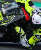 Álvaro Bautista en las pruebas con Ducati