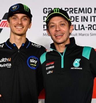 Luca Marini y Valentino Rossi