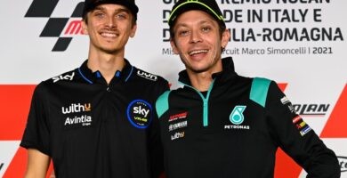 Luca Marini y Valentino Rossi