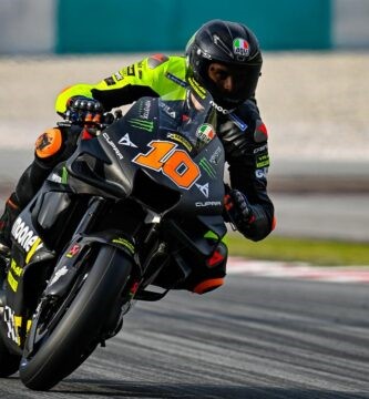Luca Marini en los tests de Sepang