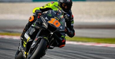 Luca Marini en los tests de Sepang