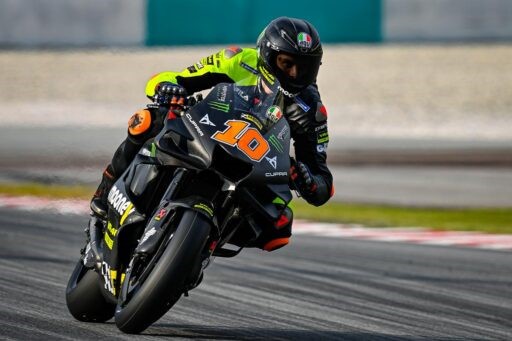 Luca Marini en los tests de Sepang