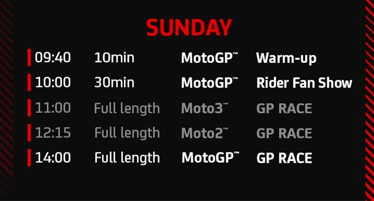 MotoGP carrera al sprint horarios