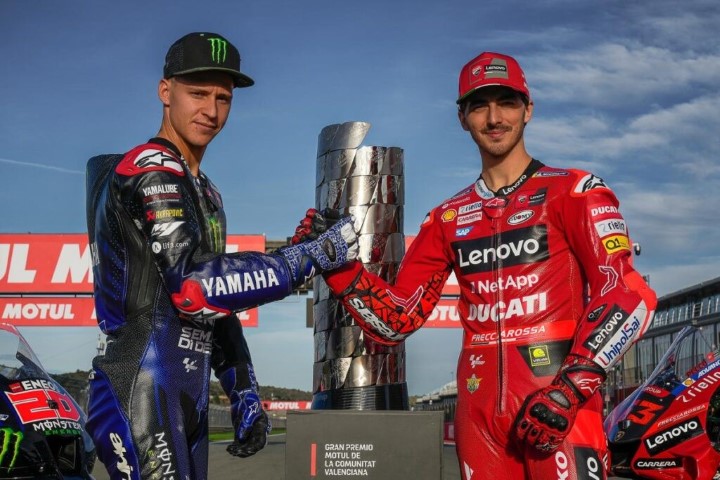 Fabio Quartararo Pecco Bagnaia MotoGP Valencia Cheste