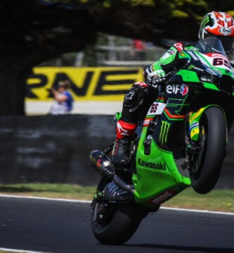 Jonathan Rea durante los entrenamientos libres de la Ronda de Australia de WorldSBK