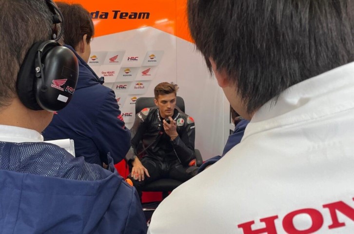 Luca Marini Repsol Honda MotoGP Alberto Puig Valencia Test