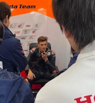 Luca Marini Repsol Honda MotoGP Alberto Puig Valencia Test