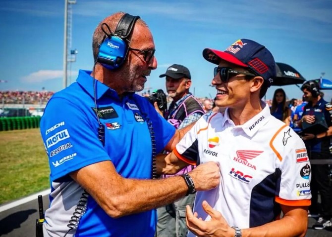 Livio Suppo y Marc Márquez