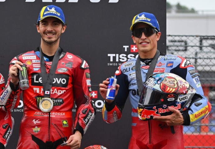 Márquez Bagnaia Biaggi MotoGP Ducati
