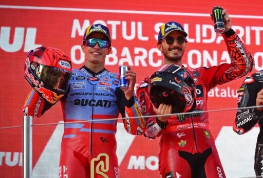 Márquez Bagnaia Ducati MotoGP Tardozzi Barcelona Montmeló