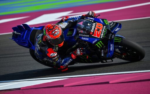 Fabio Quartararo rueda con su Yamaha en el GP de Qatar