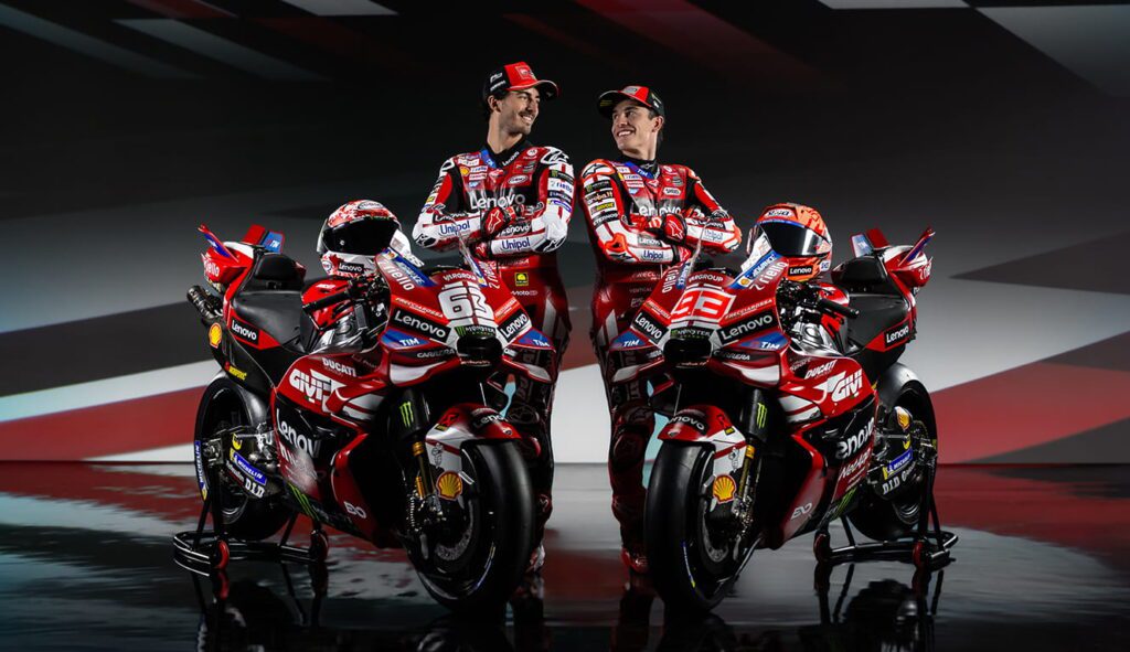 Ducati MotoGP Marc Márquez Pecco Bagnaia presentación Ducati Lenovo