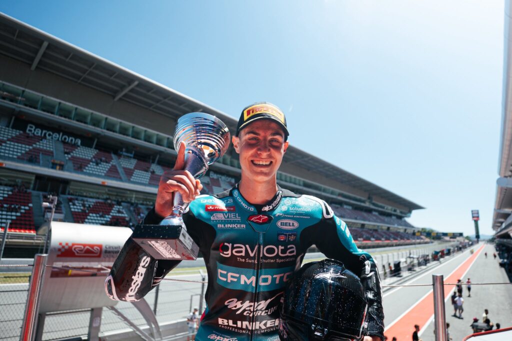 Giuglio Pugliese CFMoto Barcelona Montmeló FIM MotoJunior